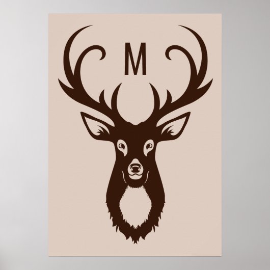 Verdien uw aangepast poster Monogram (Voorkant)
