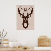 Verdien uw aangepast poster Monogram (Keuken)