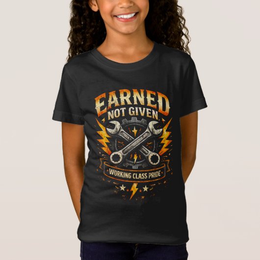Verdiend, niet gegeven t-shirt (Voorkant)