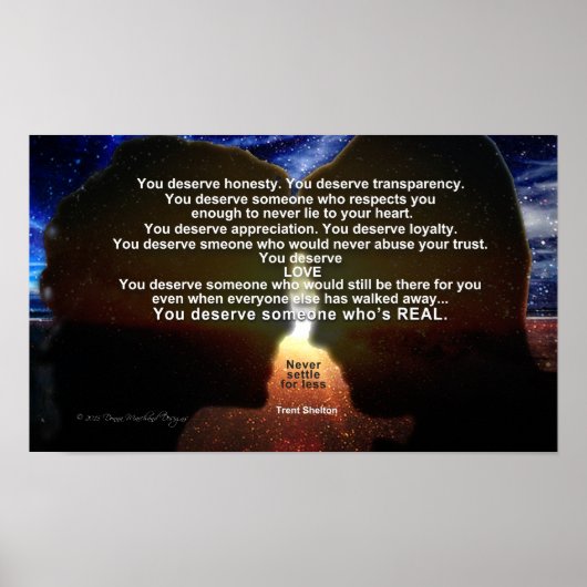 Verdiend Uitzicht Poster (Voorkant)