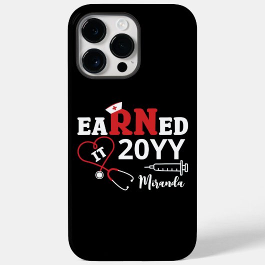 Verdiende het gepersonaliseerde Afstuderen geschen Case-Mate iPhone Case (Achterkant)