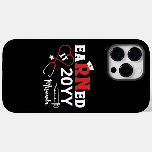 Verdiende het gepersonaliseerde Afstuderen geschen Case-Mate iPhone Case (Achterkant (horizontaal))