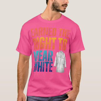 Verdiende het recht op een Draag witte vacht cerem T-shirt