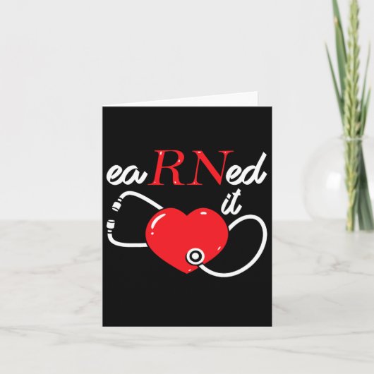 Verdiende het RN Nurse Nursing Afstuderen CL van 2 Kaart (Voorkant)