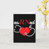 Verdiende het RN Nurse Nursing Afstuderen CL van 2 Kaart (Gele Bloem)