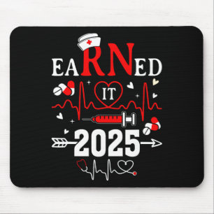Verdiende IT 2025 voor Nurse Afstuderen of RN LPN  Muismat