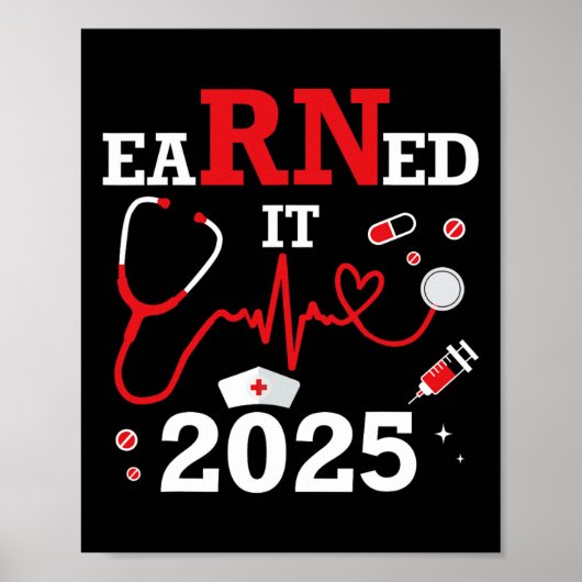 Verdiende IT 2025 voor Nurse Afstuderen of RN LPN  Poster (Voorkant)