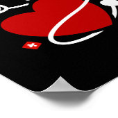 Verdiende it RN Verpleegkundig Afstuderen Stethosc Poster (Hoek)