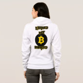 Verdiende niet geërfde™ Bitcoin Crypto Flex Editio Hoodie (Achterkant volledig)