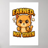 Verdiende niet gegeven Chibi Cat PNG voor ambachte Poster (Voorkant)
