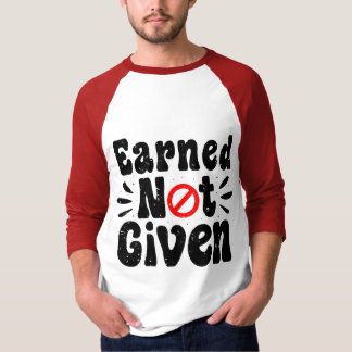 Verdiende niet gegeven t-shirt