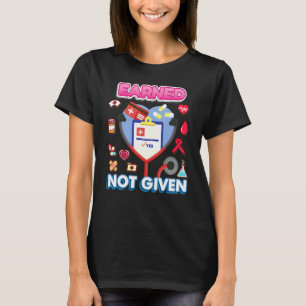 Verdiende Niet Gegeven Verpleegster Leven Scrub In T-shirt
