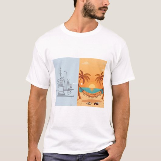 Verdiende Serenity  Sunset Comfort T-shirt (Voorkant)