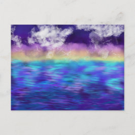 Verdienste Art Yellow Aqua Blue Paars okt 2017 ESS Briefkaart