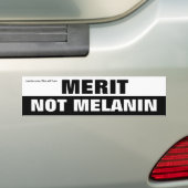 Verdienste Niet Melanine Bumpersticker (Op auto)