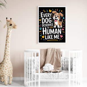 Verdienstelijke hond metgezel poster