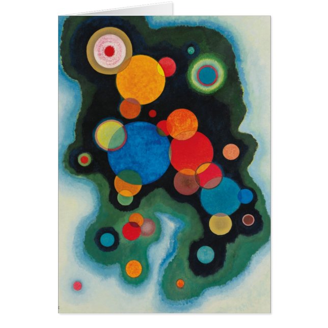 Verdiepte Abstracte olie op Canvas Kandinsky (Voorkant)
