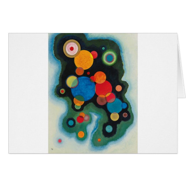 Verdiepte Abstracte olie op Canvas Kandinsky (Voorkant Horizontaal)