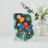 Verdiepte Abstracte olie op Canvas Kandinsky Briefkaart (Staand voorkant)