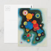 Verdiepte Abstracte olie op Canvas Kandinsky Briefkaart (Voorkant / Achterkant)