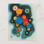 Verdiepte Abstracte olie op Canvas Kandinsky Briefkaart (Voorkant)