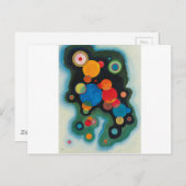 Verdiepte Abstracte olie op Canvas Kandinsky Briefkaart (Voorkant / Achterkant)