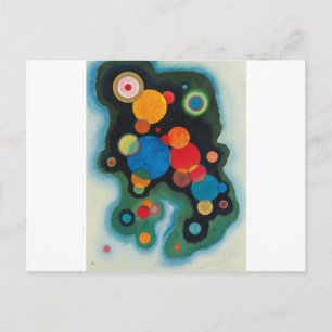 Verdiepte Abstracte olie op Canvas Kandinsky Briefkaart