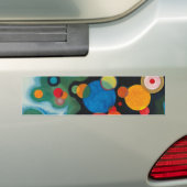 Verdiepte Abstracte olie op Canvas Kandinsky Bumpersticker (Op auto)