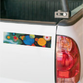 Verdiepte Abstracte olie op Canvas Kandinsky Bumpersticker (Op Truck)