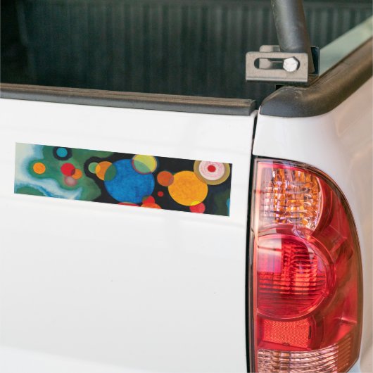 Verdiepte Abstracte olie op Canvas Kandinsky Bumpersticker (Op Truck)