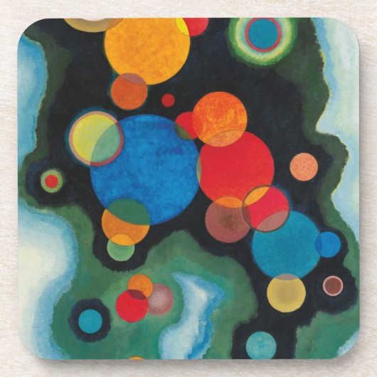 Verdiepte Abstracte olie op Canvas Kandinsky Drankjes Onderzetter (Voorkant)