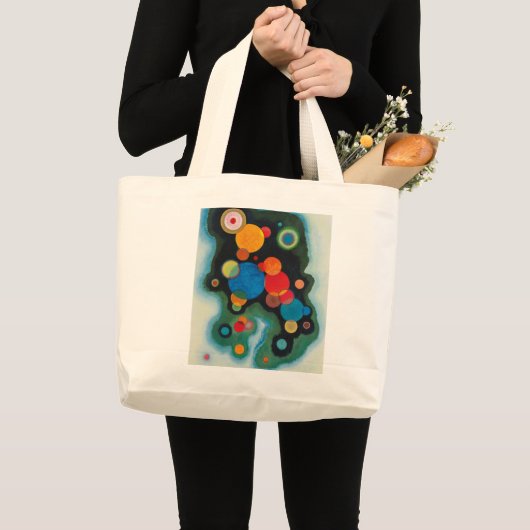 Verdiepte Abstracte olie op Canvas Kandinsky Grote Tote Bag (Voorkant (product))