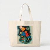 Verdiepte Abstracte olie op Canvas Kandinsky Grote Tote Bag (Voorkant)