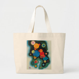 Verdiepte Abstracte olie op Canvas Kandinsky Grote Tote Bag