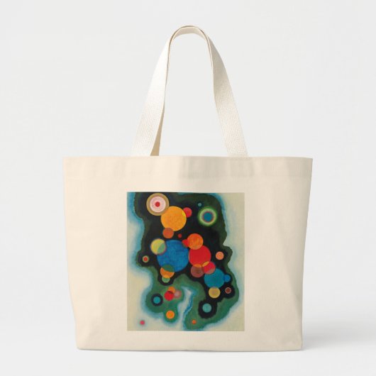 Verdiepte Abstracte olie op Canvas Kandinsky Grote Tote Bag (Voorkant)
