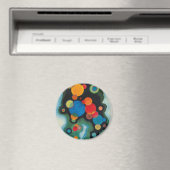 Verdiepte Abstracte olie op Canvas Kandinsky Magneet (Insitu (Vaatwasser))