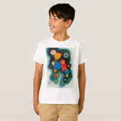 Verdiepte Abstracte olie op Canvas Kandinsky T-shirt (Voorkant volledig)