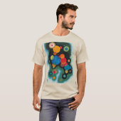 Verdiepte Abstracte olie op Canvas Kandinsky T-shirt (Voorkant volledig)