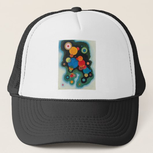 Verdiepte Abstracte olie op Canvas Kandinsky Trucker Pet (Voorkant)