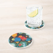 Verdiepte Abstracte olie op Canvas Kandinsky Zandsteen Onderzetter (Zijkant)