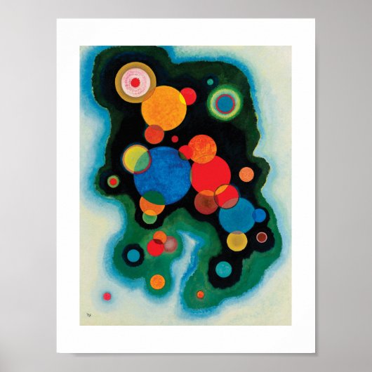 Verdiepte Impuls. Wassily Kandinsky Poster (Voorkant)