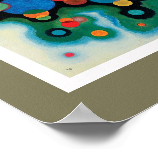 Verdiepte Impuls. Wassily Kandinsky Poster (Hoek)