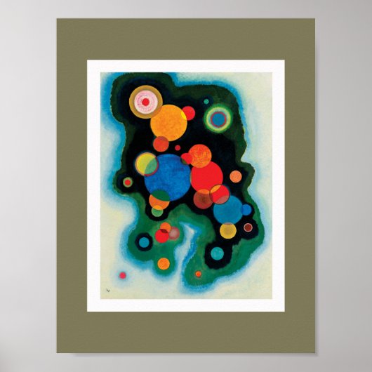 Verdiepte Impuls. Wassily Kandinsky Poster (Voorkant)