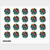 Verdiepte Impuls. Wassily Kandinsky Ronde Sticker (Vel)