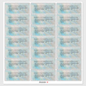 Verdigris Agate Verzendlabels 21 per vel Sticker (Vel)