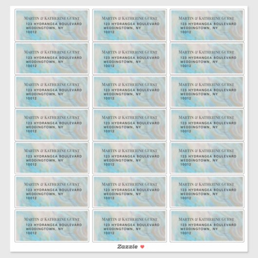Verdigris Agate Verzendlabels 21 per vel Sticker (Vel)