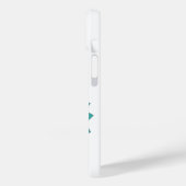 Verdigris hartdraak op wit Case-Mate iPhone case (Achterkant / Links)