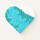 Verdigris hartdraak op wit notitieboek (Achterkant)