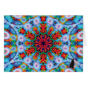Verdigris Kaleidoscope Wenskaart