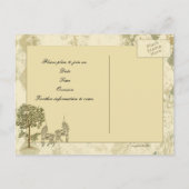  Verdigris Unicorn Bewaar de datum Aankondigingskaart (Achterkant)